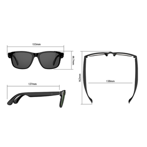 Lunettes de soleil intelligentes Bluetooth 5.4 avec prise en charge de l'<span class=keywords><strong>assistant</strong></span> vocal/<span class=keywords><strong>Android</strong></span>/Mac/PC Audio avec haut-parleur oreille ouverte musique contrôle tactile - Product Image 5