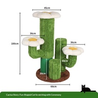 Arbre à chat multifonctionnel toutes saisons en matériaux non boisés, avec maisonnette intégrée, plateforme de saut, poteau vertical et capsule spatiale pour chat