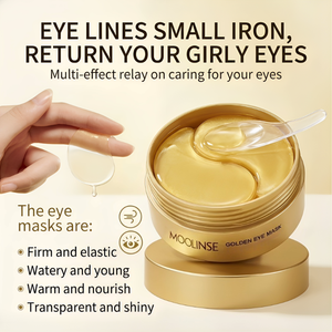 MOOLINSE Patchs Hydrogel Or pour les <span class=keywords><strong>Yeux</strong></span> à l'Avocat et au Collagène, 60 Patchs OEM, Raffermissants et Hydratants pour le <span class=keywords><strong>Contour</strong></span> des <span class=keywords><strong>Yeux</strong></span>, Lot en Gros - Product Image 5