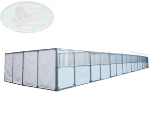 高級スチールフレームホースボックス経済的な可動式モジュラー安定性屋外馬術用 - Product Image 2