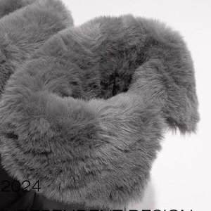 Luxurious Custom-Made Women's Winter Fashion Square <b>Knee</b>-<b>High</b> Boots Genuine Leather Upper Anti-Slip Comfortable Features Durable - Product Image 3