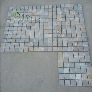 Finitura in legno di colore giallo Slate Mosaico Caduto, per esterni pavimento mattonelle di mosaico, di <span class=keywords><strong>nuoto</strong></span> piscina - Product Image 3