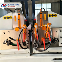 Machine de découpe CNC double extrémité pour aluminium et UPVC avec contrôle servo à 45/90 degrés pour profilés de fenêtres et de portes