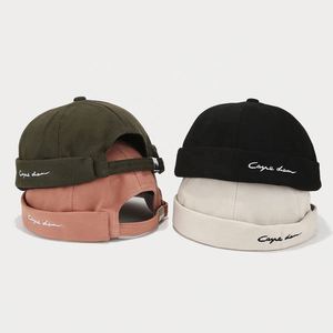Custom <b>Brimless</b> Baseball Cap Summer Fashion Street Docker <b>Hat</b> With Custom Logo - Product Image 2