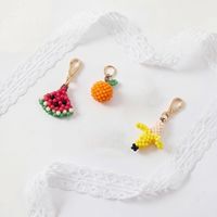 Nouvelles breloques de la série Fruits Pomme Pastèque Cerise, pendentifs en alliage, ornements colorés en perles de rocaille, bijoux DIY pour lacets