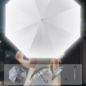 Usine créative de haute qualité en fibre de verre coupe-vent parapluie de golf dôme roman conception réfléchissante logo personnalisé motif droit - Product Image 2