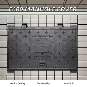 Aanpasbare Heavy-Duty Nodulair Gietijzeren Putdeksels Voor Cirkelvormige E600 Drainagesystemen Met Verschillende Diameter Gietijzer Materiaal - Product Image 6