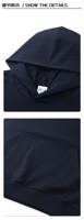 Ensemble de sweats à capuche sans ficelle vierge avec impression de logo personnalisé de haute qualité 430 grammes de sweat à capuche en coton éponge française et pantalon de survêtement pour hommes