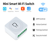 Interrupteur intelligent WiFi, mini disjoncteur, application Smart Life, télécommande, module de relais sans fil 16A, PC DIY, éclairage domestique, Google Home, Alexa