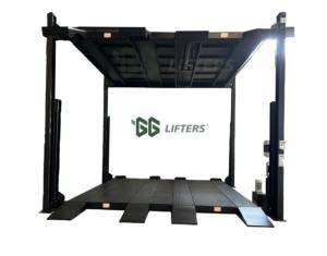 Peralatan layanan otomotif terbaik besar dan kecil 4 tiang pengangkat parkir mobil lebar ganda untuk garasi rumah dapat parkir 6 mobil - Product Image 5