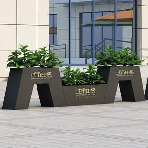 Commercial carré <span class=keywords><strong>immobilier</strong></span> vente bureau jardin lit de fleurs extérieur rectangulaire cloison fer Art Floral Design pour pavillon - Product Image 4