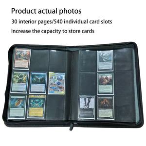 Album de collection de cartes Torson Premium en cuir PU portable, 9 pochettes, grande capacité pour plus de 540 cartes TCG CCT PTCG - Product Image 5