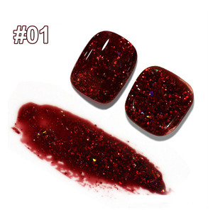 Cherry Bourgogne Broken Diamond Cat Eye Gel Nail Supplies Salon High Pigmented 15ml Magnetic 9D Cat Eye Esmaltes Gel Polish - Product Image 3