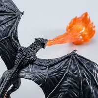 Figurines de dragon en résine personnalisées en gros, lampe de nuit Dragon Breath, lampe Dragon cracheur de feu, décoration de bureau fantastique