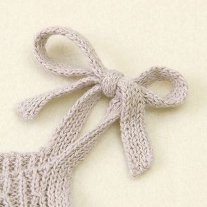 Primavera body body senza maniche body bebè lavorato a maglia tutina graziosi <span class=keywords><strong>vestiti</strong></span> per bambini con <span class=keywords><strong>volant</strong></span> - Product Image 4