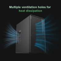 OEM Black Steel Micro ATX Computer Case Compact Tower Design With 290mm GPU Support and Rear Fan Cooling