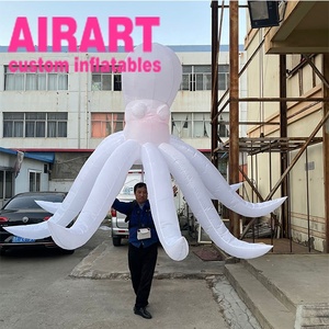 Costume de méduse gonflable à longues pattes pour adulte à tenir, marionnette de méduse poulpe gonflable - Product Image 4