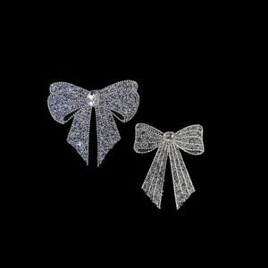 Nuevo diseño Sparkle Bow Corbatas <span class=keywords><strong>Apliques</strong></span> de diamantes de imitación <span class=keywords><strong>Tela</strong></span> Parches de pajarita de diamantes de imitación personalizados - Product Image 5