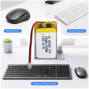 Batterie LiPo au lithium polymère rechargeable 502030 3,7 V 250 mAh, fournie par l'usine avec PCB pour souris sans fil - Product Image 3
