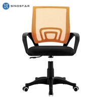 Chaise ergonomique en maille avec hauteur réglable et conception conviviale pour le confort du poste de travail de bureau