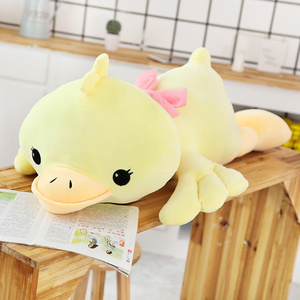Gran popular lindo <span class=keywords><strong>Rosa</strong></span> mintiendo <span class=keywords><strong>pato</strong></span> de peluche de felpa animales Juguetes - Product Image 3