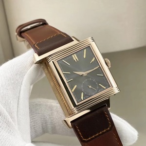 Montre automatique unisexe de haute qualité, élégante, rétro, avec boîtier en acier inoxydable et cristal saphir carré, réserve de marche, aiguille, 50 bars. - Product Image 1