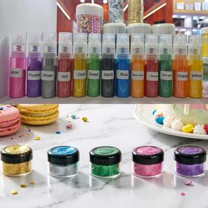 Poudre d'or comestible, paillettes, pigment de poussière lustrée, feuilles d'or en vrac pour la décoration de pâtisseries, gâteaux en fondant, paillettes nacrées, macarons, mousses - Product Image 1