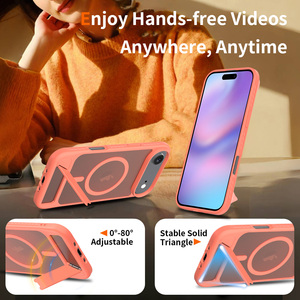 Funda Magnética con Soporte para iPhone 17 Air, Cubierta Protectora Antigolpes, Parte Trasera Rígida Mate Translúcida con Soporte Ajustable - Product Image 3