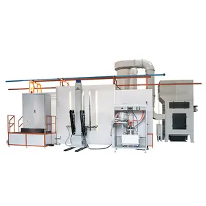 Start-up Powder Coating Equipment Package Manual Electrostatic Powder Coating Gun + Spray Booth line+ Drying Curing Oven
