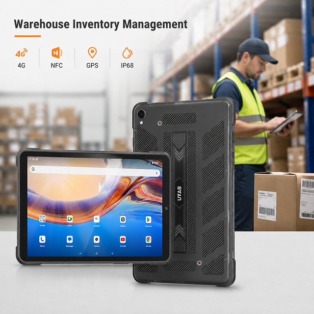 Warehouse Logistics Android Rugged Tablet 8 Inch 4G NFC GPS IP68 Waterproof Tablet for Inventory Management