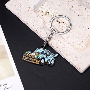 Imaiwill <b>Custom</b> Elegant Vintage Fashion Metal Turbo <b>Keychain</b> for Lovers Uv Printed Classic Car Model Collection Wholesale Mg - Product Image 5