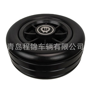ล้อโฟม PU ขนาด 7 นิ้ว สำหรับรถเข็น ยี่ห้อเฉิงจิน รุ่น 7*2.7 สีดำ - Product Image 4