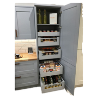 Meuble de cuisine haut en MDF, unité de rangement pour appartement, villa, hôtel, fournisseur et entrepreneur en gros