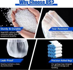 ถุงขยะแบบมีเชือกผูก แข็งแรง ทนทาน สำหรับใช้ในร้านค้าและเชิงพาณิชย์ - Product Image 5