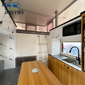 Onlywe 16ft gấp nhỏ util Trailer offroad Pick up Slide Trọng lượng nhẹ pop-up xe tải Camper cứng bên trượt trên cắm trại với nhà vệ sinh - Product Image 4