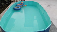 2026 1s Sofort Aufbaubares Stabiles Dreieckiges Gestell 1,6m Verdicktes PVC Platzsparender Faltbarer Innen-Swimmingpool