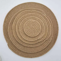 Napperons en corde de chanvre épaissie en jute sous-verres tissés isolants pour table de cuisine objets décoratifs antidérapants