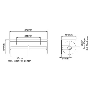Portarrollos de Papel Higiénico Doble Autoadhesivo de Aluminio Espacial con Repisa para Teléfono - Product Image 4