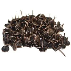 Decorative Tacks Furniture Nails Antique Pins Pattern Hollow Upholstery Flathead Sofa Nail For Table Chair And Bed