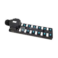 Caja de Distribución Profibus de 12 Puertos M12 4P Hembra, Canal Único NPN, Indicación LED, Cuerpo Estándar, Interfaz PCB con Caja de Conexiones