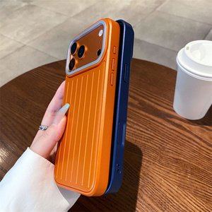 Funda Magnética Original para iPhone 17 16 15 Pro Max, Diseño a Rayas, Corrugada, con Parte Trasera Sólida - Product Image 6
