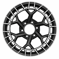 Jantes en alliage d'aluminium AL 17 pouces Flow Form pour tout-terrain 6x139.7 6*114.3 Noir mat pour Bronco Wrangler Raptor Land Cruiser