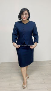Elegant Ladies <b>Office</b> Wear Casual Dress Formal Suit Two Pieces Long Sleeve for Women - Product Image 3