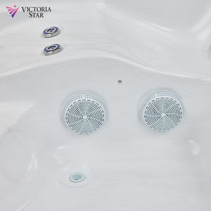 อ่างสปาอินฟินิตี้ขนาด2350*2350*900มม. อ่างน้ำร้อนสำหรับทั้ง6คนจากภายนอกและมีเสียง - Product Image 3