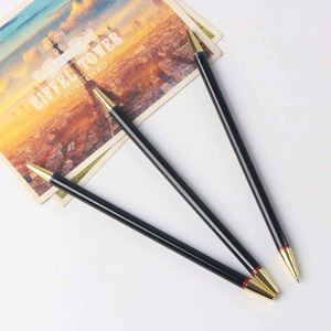 Wholesale High-End 1.0 Width Slim Twist Metal Ballpoint <b>Pen</b> Double-End with Two <b>Color</b> Ink Promotional Slim Ball <b>Pen</b> for Office - Product Image 2