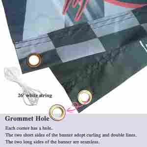 Pancartas de Poliéster Personalizadas de 16X64 Pulgadas/40X160cm, Ecológicas, Colores Brillantes, Estilo Colgante para Eventos en Interiores/Exteriores, Cumpleaños - Product Image 3