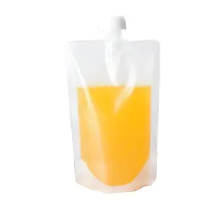 Groothandel Draagbare Gallon Aangepaste Mondstuk Wasmiddel Vloeibare Drinkzak Water Container Plastic Drankzak Met Tuit