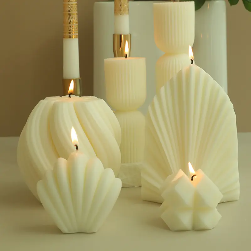 Design creativo nuovo stile grande fiore di tulipano aromaterapia cera di soia candele profumate per la decorazione domestica