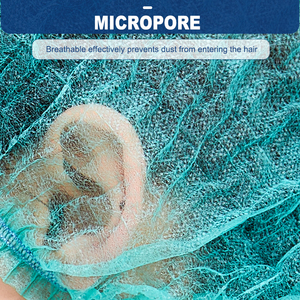Haixin sức khỏe trắng Vòng dùng một lần <span class=keywords><strong>PP</strong></span> <span class=keywords><strong>cap</strong></span> bán buôn không dệt đầu hat bác sĩ y tế hairnet phẫu thuật đầu phẫu thuật Mũ - Product Image 4