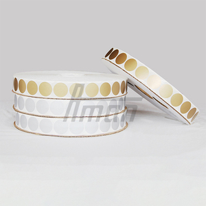 30mm Gold Anti-Counterfeit Wear Resistant Customizable Scratch off Sticker Roll Paper Shrink <b>Label</b> Commercial Promotion Cosmetic - Product Image 3